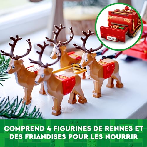LEGO Santa's Sleigh Building Toy Set with Santa Claus Figurine & Reindeer, Ages 9+ Y3715