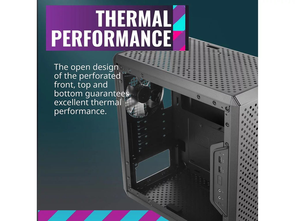 Cooler Master MasterBox Q300L Micro-ATX Tower, Black V6706