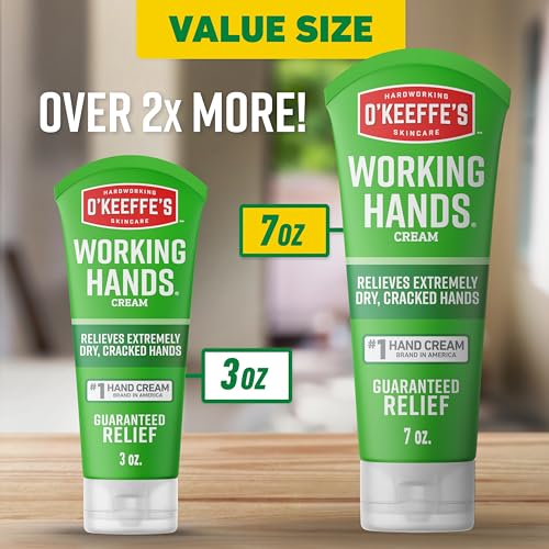 O'Keeffe's Working Hands Hand Cream for Extreme Dryness, 3 oz Tube (2 Pack) F841111