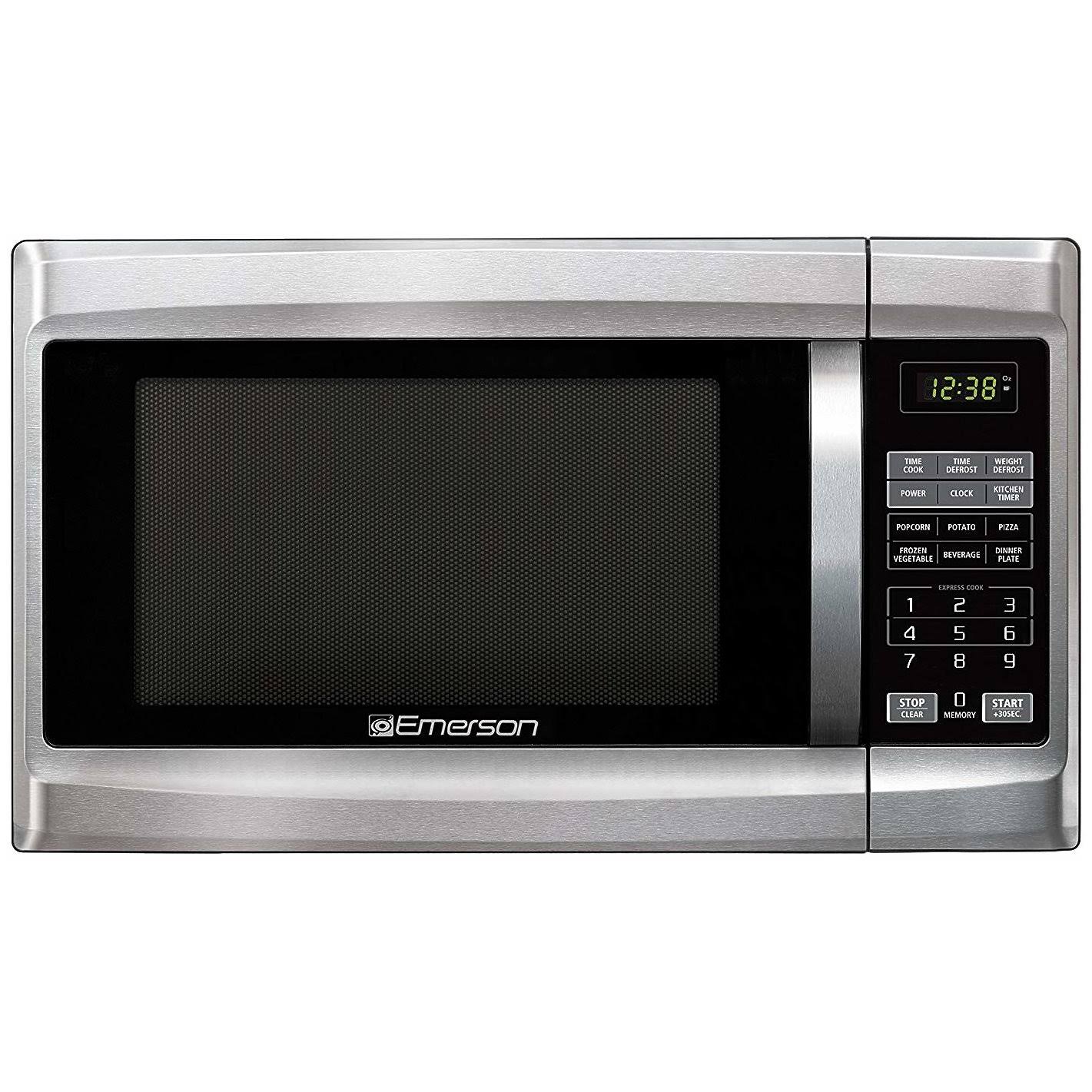 Emerson MW1338SB 1000W Microwave 1.3 cu ft Stainless Steel O4010