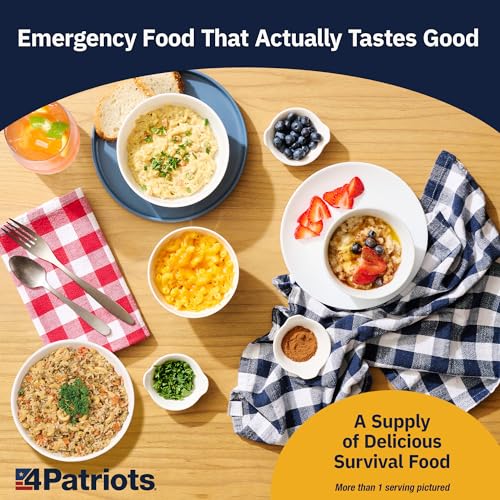 4Patriots 2-Week Survival Food Kit, 84 Servings, 25-Year Shelf Life T5486
