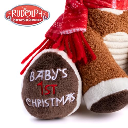 KIDS PREFERRED Santa Claus Rudolph Musical Stuffed Animal Plush, 8 Inches T218638