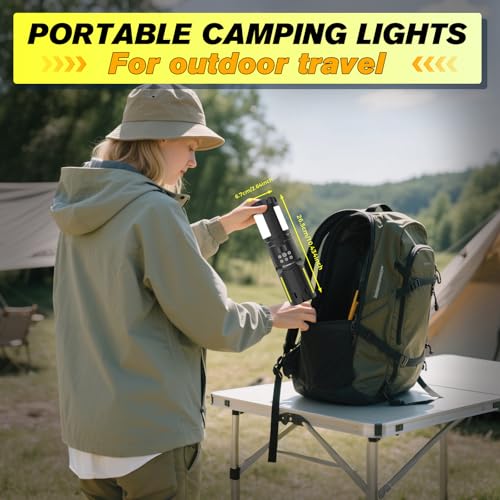 Portable Camping Light 14000mAh Rechargeable Lantern with Magnetic Base Z942