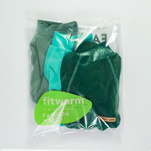 Fitwarm 3 Pack Classic Fleece Dog Sweater for Small Dogs, Medium D613
