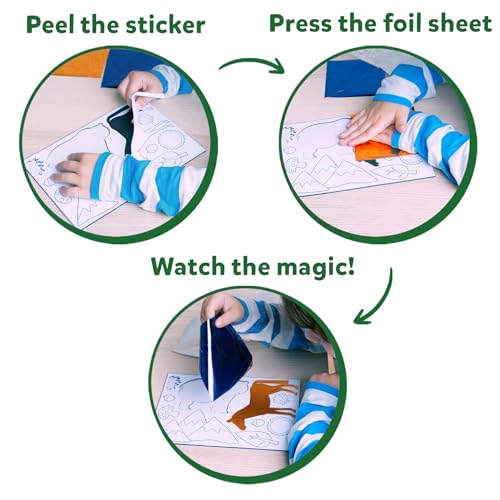 Skillmatics Foil Fun Christmas Ornaments, Mess Free Art Craft Kit for Kids Ages 4-9 S207