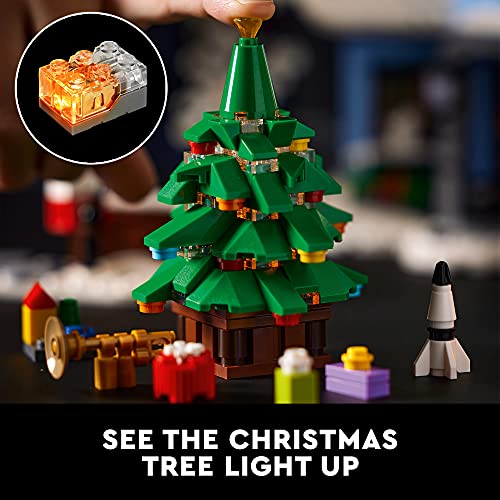 LEGO Icons Santa’s Visit 10293 Christmas House Building Set for Adults F4948