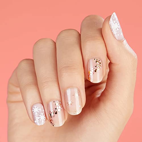 Dashing Diva Gloss Nail Strips Santa Baby - Gel Nail Stickers, 32 Count R845