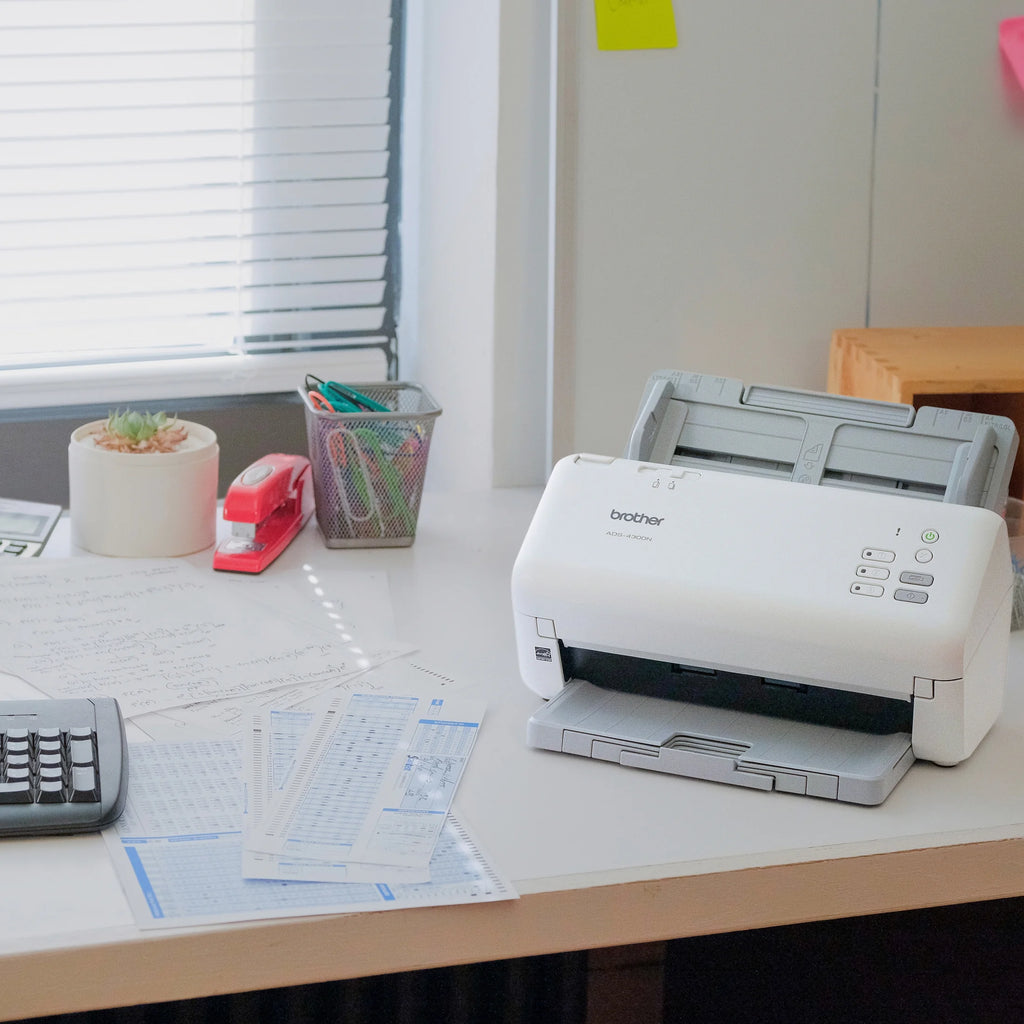 Brother ADS4300N Desktop Document Scanner for Business Workgroups W9072