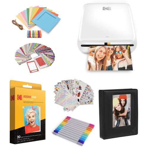 KODAK Step Instant Smartphone Photo Printer - Portable Wireless Zink 2x3" - White G38776