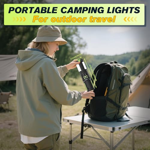 Portable Camping Light 14000mAh Rechargeable Lantern with Magnetic Base Z942