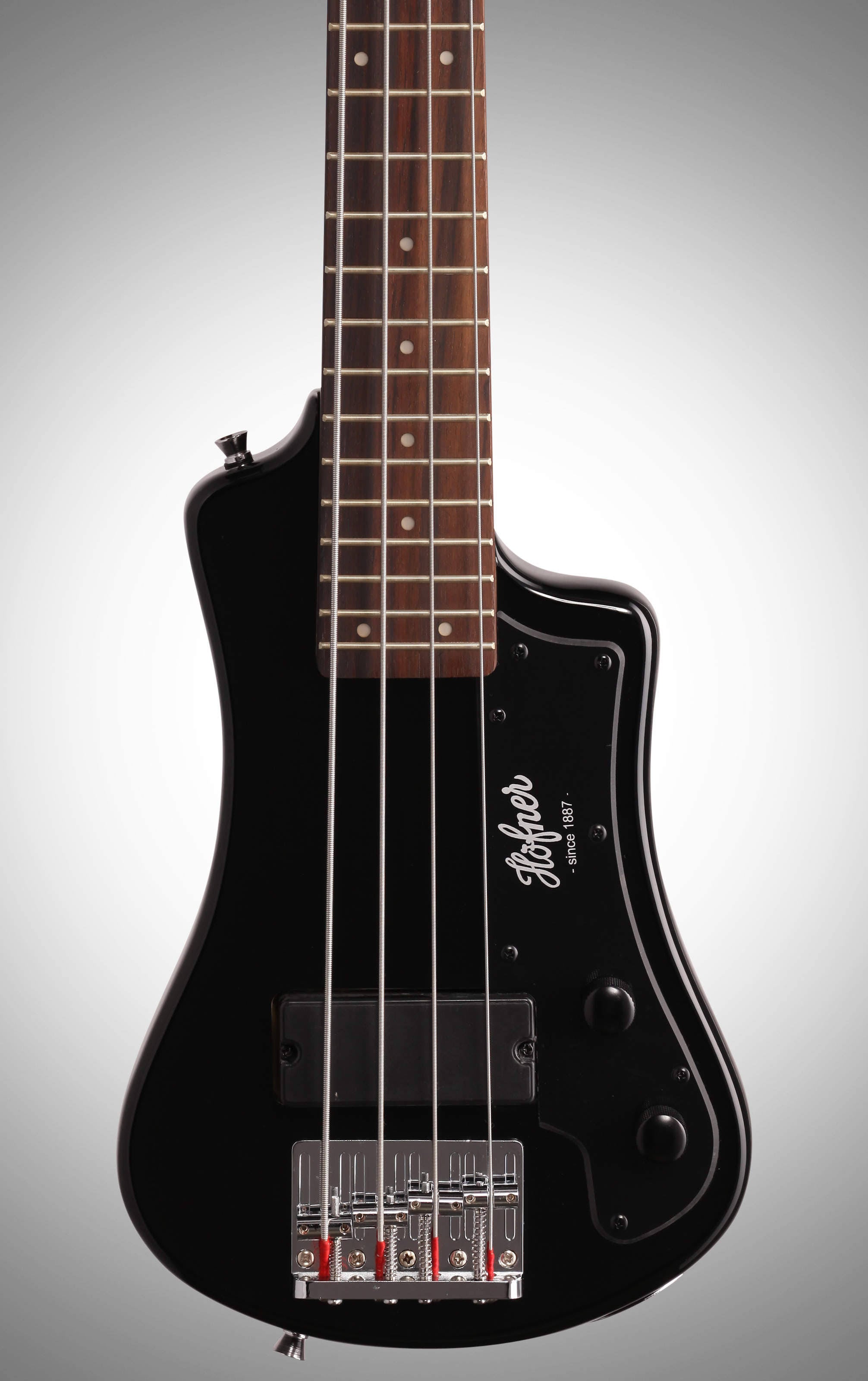 Hofner Shorty Electric Bass Black - Megean