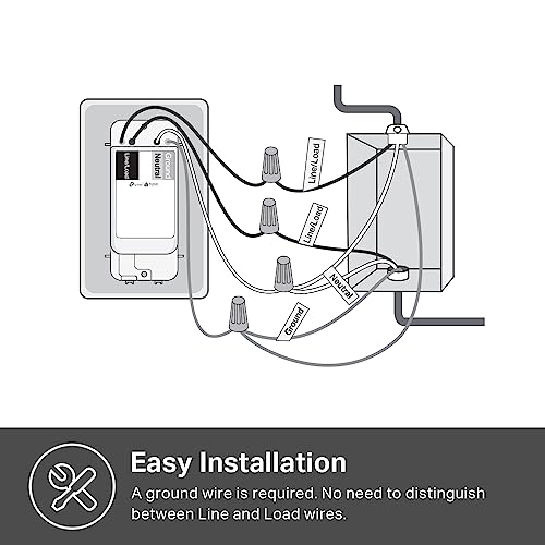 Kasa Smart Light Switch HS200P3, Single Pole, 3-Pack, White F12053
