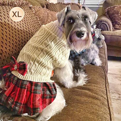 KYEESE Dog Sweater Knitwear with Bowtie for Small Dogs R875009