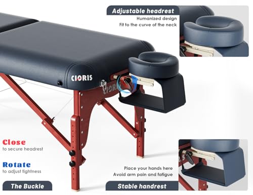 CLORIS 84" Portable Massage Table with Carrying Bag Z191211
