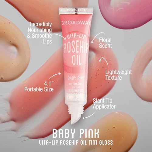 Ruby Kisses Broadway Vita-Lip Clear Lip Gloss 8 Pack, Ultra-Hydrating with Vitamins T1692