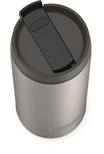 THERMOS ALTA SERIES Stainless Steel Tumbler 18 oz, Matte Steel/Espresso Black U63813