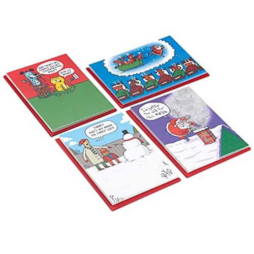 Hallmark Shoebox Funny Christmas Cards, 24 Cards with Envelopes K37358