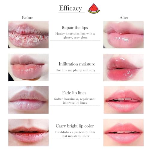 6 PCS Bee Lip Balm Mask Honey Pot, Moisturizing Overnight Lip Care M561365