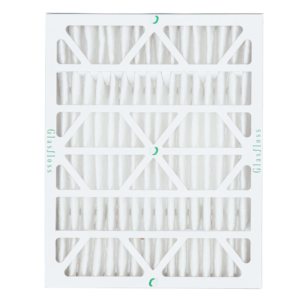 Glasfloss Industries MERV 13 Pleated AC Furnace Air Filters, 4 Pack E412