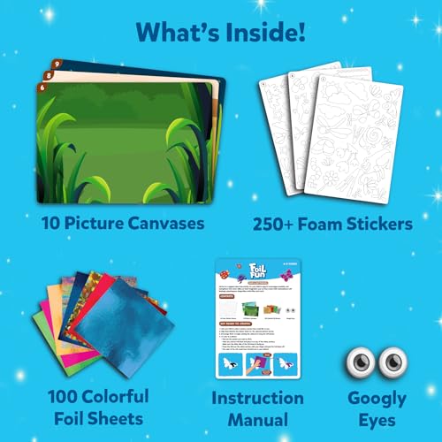 Skillmatics Foil Fun Christmas Ornaments, Mess Free Art Craft Kit for Kids Ages 4-9 S207