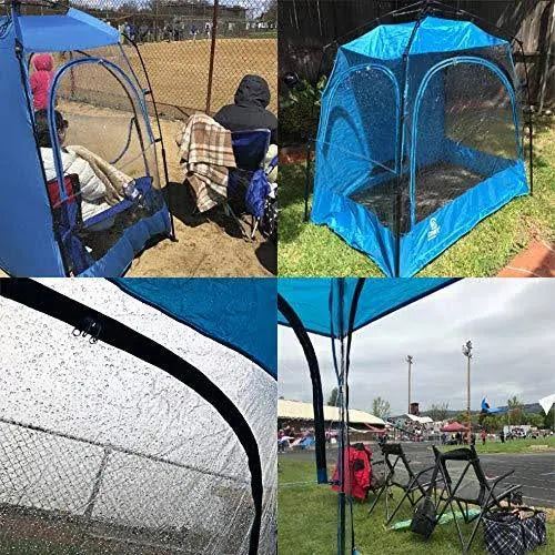 CoverU Sports Shelter 2 Person Weather Tent Pod Blue K94193