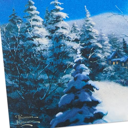 Hallmark Boxed Christmas Cards, Snowy Wreath (40 Cards and Envelopes) L647