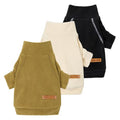 Fitwarm 3 Pack Classic Fleece Dog Sweater for Small Dogs, Medium D613