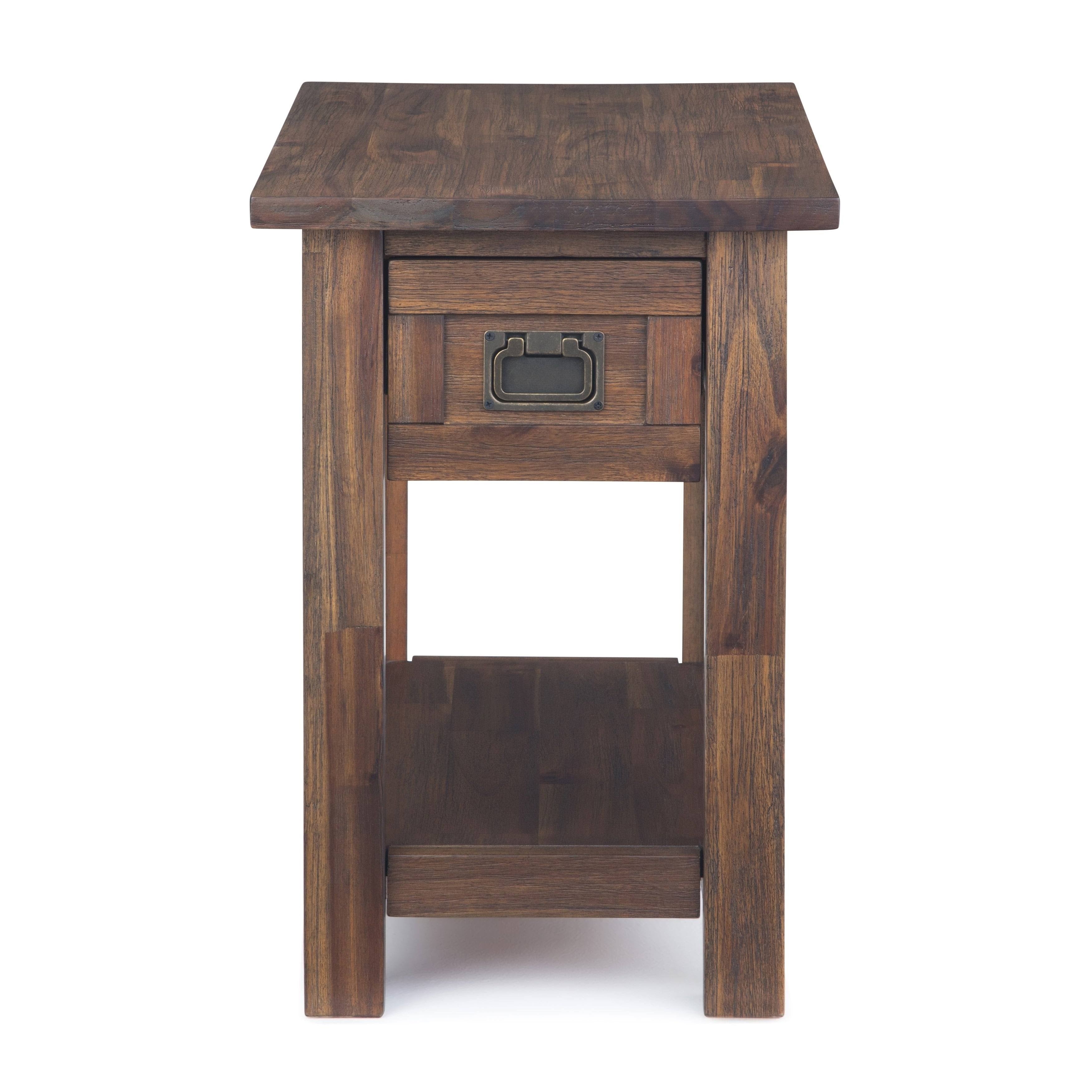 Wyndenhall Garret Solid Acacia Wood Narrow Side Table T26290