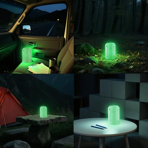 Lichamp LED Camping Lantern 4 Pack, Battery Powered Portable Hanging Light X975