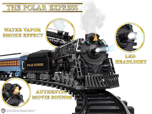 Lionel Battery-Operated Polar Express Toy Train Set with Bluetooth, Lights & Sounds T402111