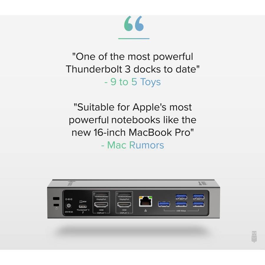 Plugable TBT3-UDZ Docking Station Y6132