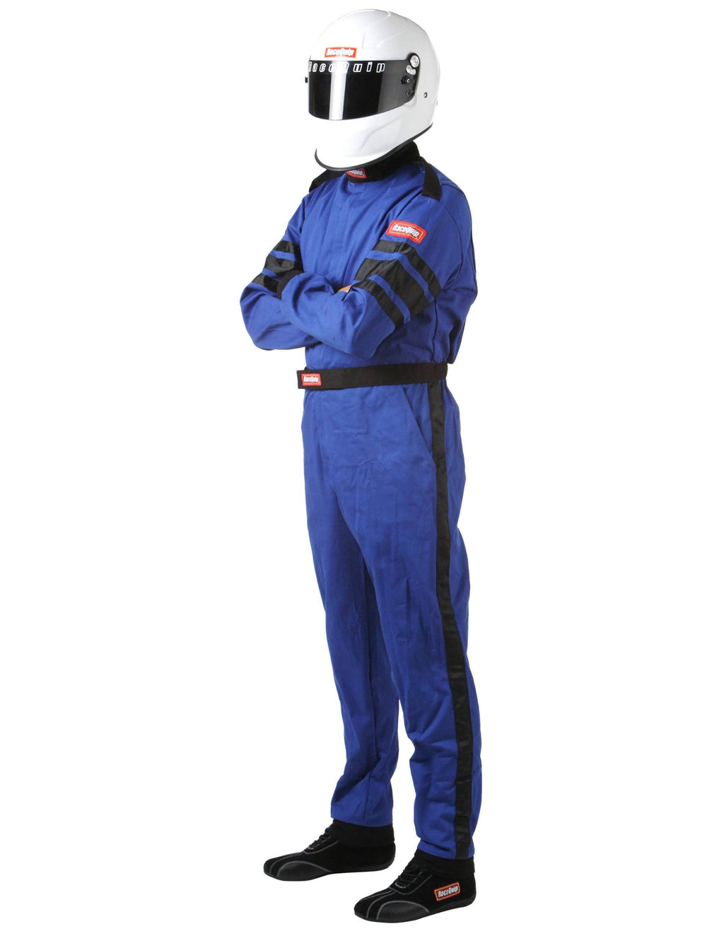 Racequip 110 Series Tall Medium Blue SFI 3.2A/1 One-Piece Driving Suit U44768