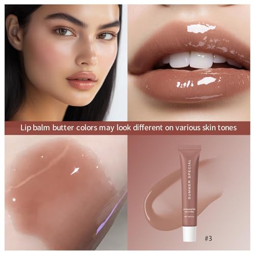 URQT Lip Butter Balm 4PCS, Hydrating Nourishing Lip Care with Natural Oils H306