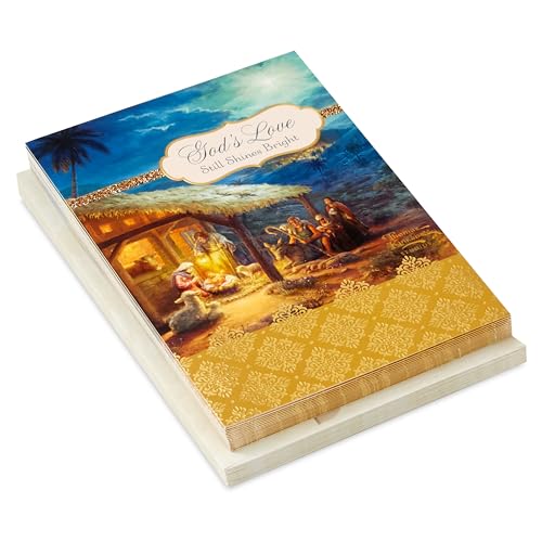 Hallmark Religious Christmas Card Assortment Heavenly Peace, 36 Cards with Envelopes E111523