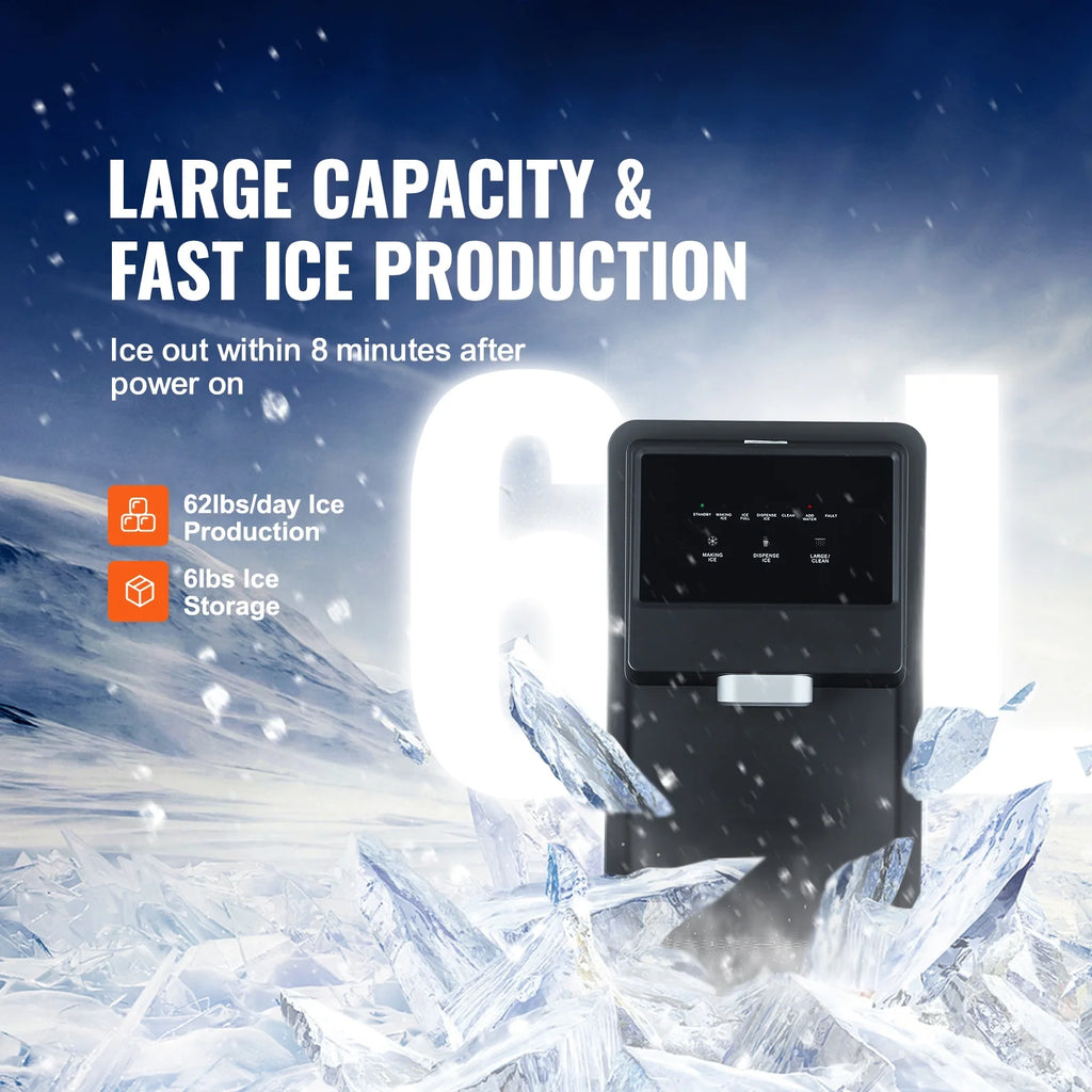 SKYSHALO Portable Countertop Ice Maker Self-Cleaning W736794