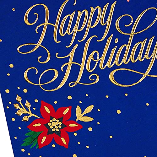 Hallmark Boxed Christmas Cards Festive Foil, 40 Cards with Envelopes S22215