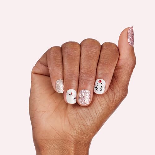 Dashing Diva Gloss Nail Strips Santa Baby - Gel Nail Stickers, 32 Count R845