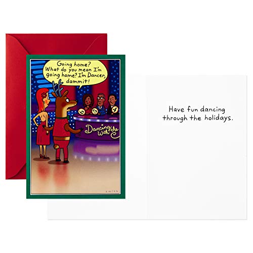 Hallmark Shoebox Funny Christmas Boxed Cards, 4 Designs, 24 Cards with Envelopes A408