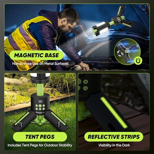 Portable Camping Light 14000mAh Rechargeable Lantern with Magnetic Base Z942