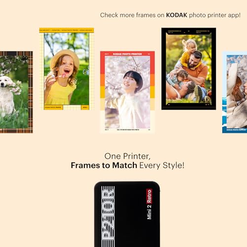 Kodak Mini 2 Retro 4PASS Portable Photo Printer, White L11307