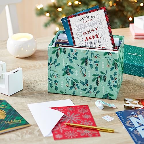 Hallmark Boxed Christmas Card Assortment with Keepsake Box, 48 Cards and Envelopes E229252