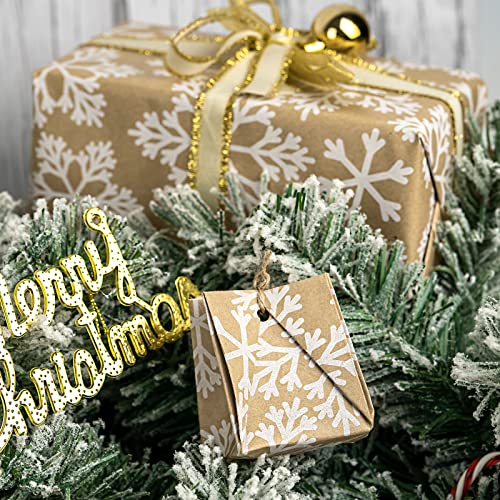 RUSPEPA Christmas Wrapping Paper Jumbo Roll Kraft Paper, Christmas Tree Design, 30 in x 100 ft U53088