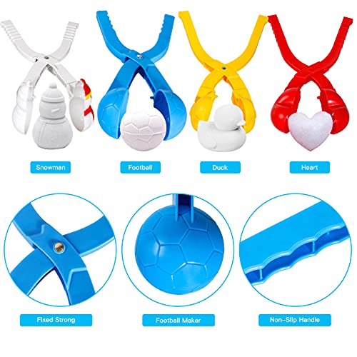Max Fun 25Pcs Snowball Tool Kit with Handle for Kids Outdoor Play U3641