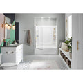 Sterling Store+ 5 ft. Left-Hand Drain Rectangular Alcove Bathtub with Wall Set and 10-Piece Accessory Set in White