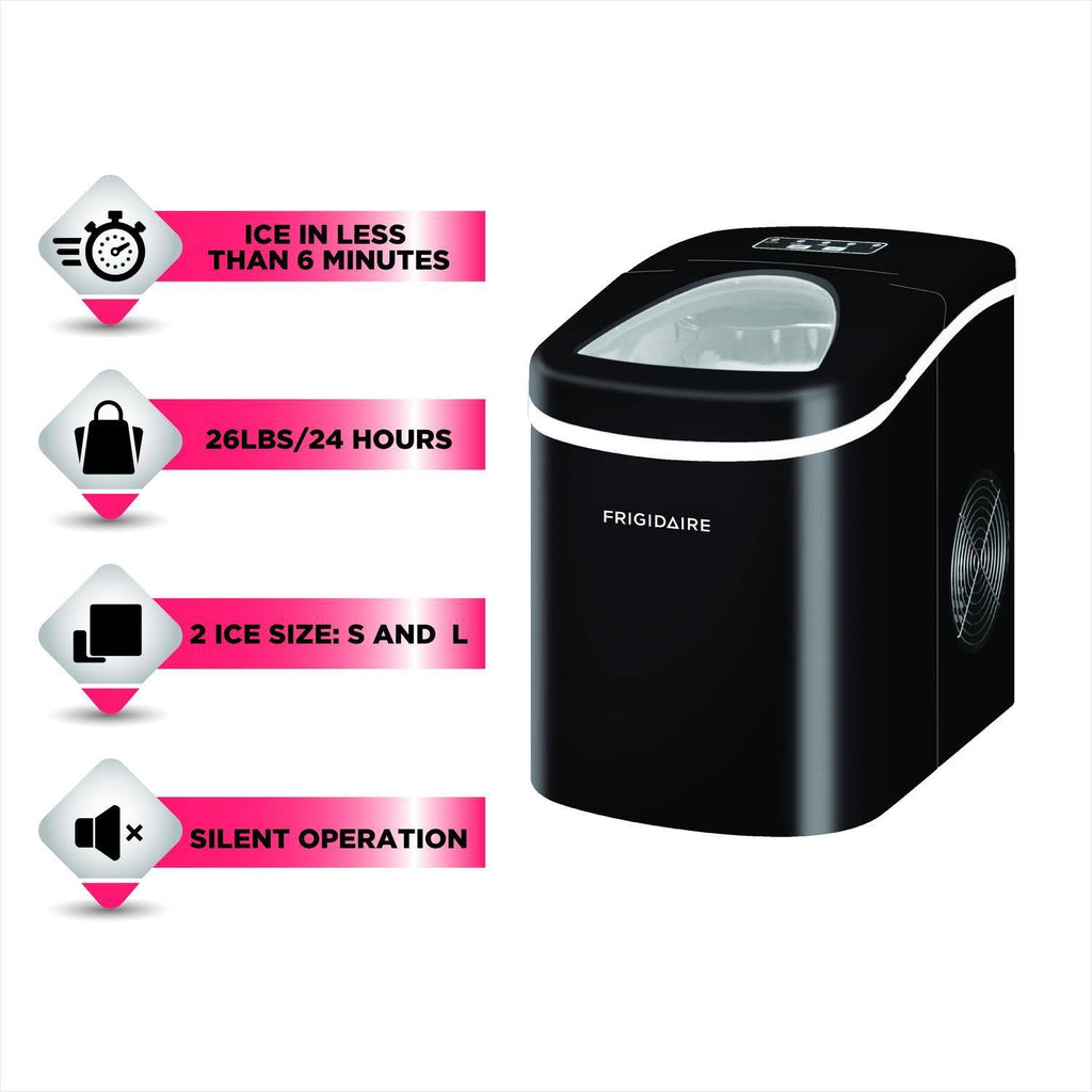 Frigidaire 26lb Portable Countertop Ice Maker, Black M1027