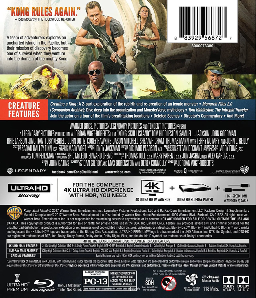 Kong: Skull Island 4K UHD Blu-ray with Digital H158332