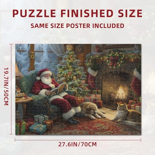 Nattork Jigsaw Puzzle 1000 Pieces for Adults, Christmas House W31652