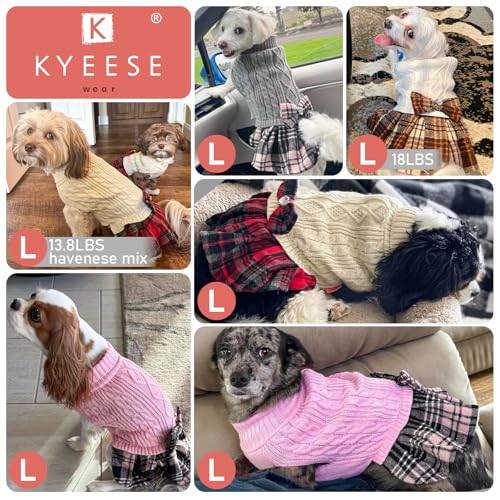 KYEESE Dog Sweater Knitwear with Bowtie for Small Dogs R875009
