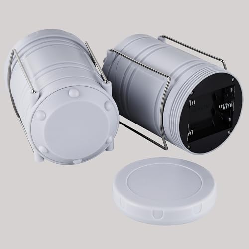 Lichamp LED Camping Lantern 4 Pack, Battery Powered Portable Hanging Light X975