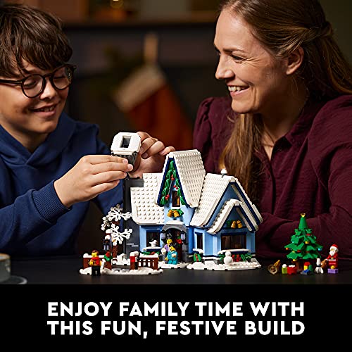 LEGO Icons Santa’s Visit 10293 Christmas House Building Set for Adults F4948